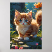 *~* AP68 2:3 Kitten Organge Tabby Schattige Zoet Poster (Voorkant)