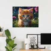 *~* AP68 5:4 Feline Kat Kitten Fluffy Natuur Poster (Thuiskantoor)