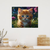 *~* AP68 5:4 Feline Kat Kitten Fluffy Natuur Poster (Keuken)