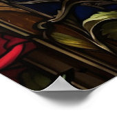 *~* AP68 5:4 Kat Katachtig Waterverf Gebrandschild Poster (Hoek)