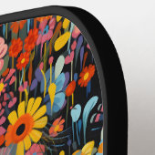 *~* AP68 Floral Whimsical Quirky Cat FOTO 7 Pickleball Paddle (Links Detail)