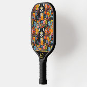 *~* AP68 Floral Whimsical Quirky Cat FOTO 7 Pickleball Paddle (Links)