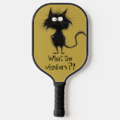 *~* AP68 grillige eigenzinnige kat Vibrant kleurri Pickleball Paddle (Achterkant)