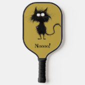 *~* AP68 Whimsical Quirky Cat Vibrant Kleurrijk 2 Pickleball Paddle (Achterkant)