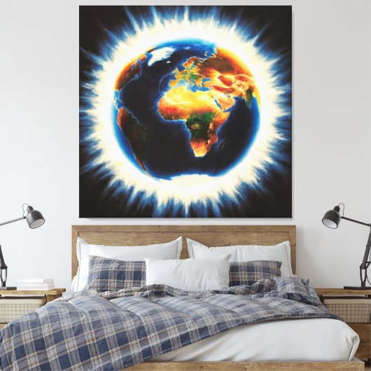 *~* AP70 Lichtaarde Wereld Kosmische Liefde Canvas Afdruk (Insitu (Slaapkamer))