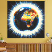 *~* AP70 Lichtaarde Wereld Kosmische Liefde Canvas Afdruk (Insitu (Woonkamer))