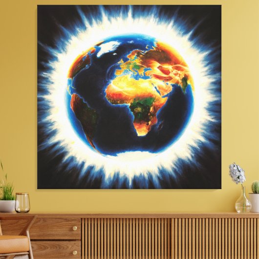 *~* AP70 Lichtaarde Wereld Kosmische Liefde Canvas Afdruk (Insitu (Woonkamer))