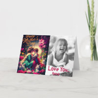 *~* AP72 Foto Moederdag Gevouwen Wenskaart