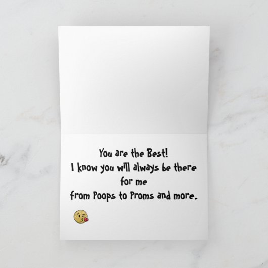 *~* AP72 Foto Whimsical Emoji Moederdag Kaart (Binnen)