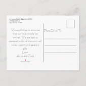 *~* AP79 Baby Pasgeboren Geboorte Aankondiging FOT (Achterkant)