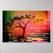 *~* AP81 Artistieke Etherische Kalmerende Boom DIY Poster (Voorkant)