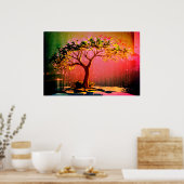 *~* AP81 Moderne Artistieke Boom Etherische Uniek Poster (Keuken)