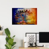 *~* AP81 Moderne artistieke Glitter Etherische Boo Poster (Thuiskantoor)