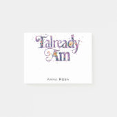 *~* AP85 2 Bloemen Dankbaarheid Manifest AL AM Post-it® Notes (Voorkant)