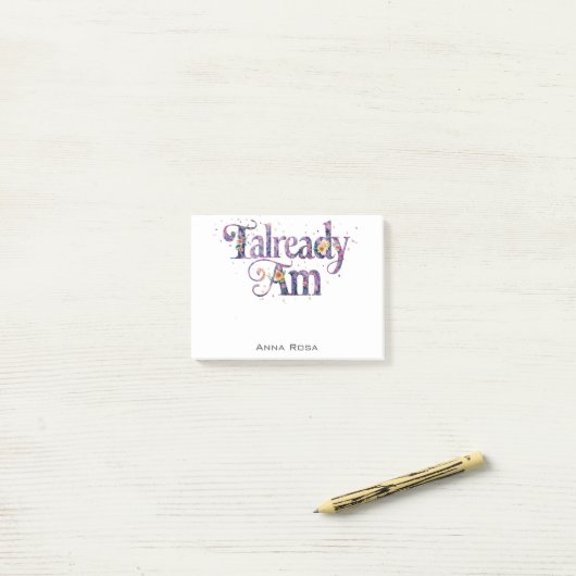 *~* AP85 2 Bloemen Dankbaarheid Manifest AL AM Post-it® Notes (Op bureau)