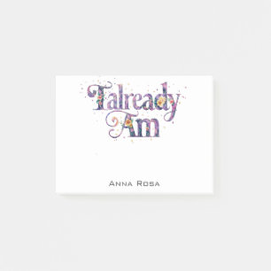 *~* AP85 2 Bloemen Dankbaarheid Manifest AL AM Post-it® Notes