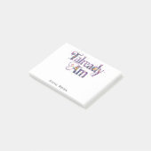 *~* AP85 2 Bloemen Dankbaarheid Manifest AL AM Post-it® Notes (Schuin)