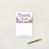 *~* AP85 Bloemen Dank u Dankbaarheid + Manifestere Post-it® Notes (Op bureau)