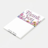 *~* AP85 Bloemen Dank u Dankbaarheid + Manifestere Post-it® Notes (Schuin)