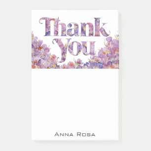 *~* AP85 Bloemen Dank u Dankbaarheid Manifesting Post-it® Notes