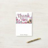 *~* AP85 Bloemen Dank u Dankbaarheid Manifesting Post-it® Notes (Op bureau)