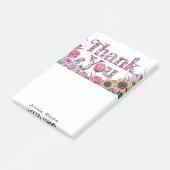 *~* AP85 Bloemen Dank u Dankbaarheid Manifesting Post-it® Notes (Schuin)