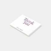*~* AP85 Bloemen Dankbaarheid Manifest Dank u Post-it® Notes (Schuin)