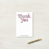 *~* AP85 Dank u Bloemen Dankbaarheid Manifestatie Post-it® Notes (Op bureau)