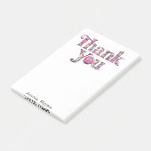 *~* AP85 Dank u Bloemen Dankbaarheid Manifestatie Post-it® Notes (Schuin)