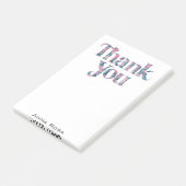 *~* AP85 Dank u Dankbaarheid Manifestatie Floral Post-it® Notes (Schuin)