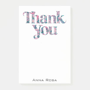 *~* AP85 Dank u Dankbaarheid Manifestatie Floral Post-it® Notes