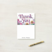 *~* AP85 Dankbaarheid Manifestatie Bloemen Tulpen Post-it® Notes (Op bureau)