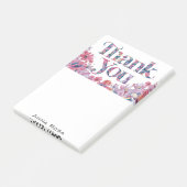 *~* AP85 Dankbaarheidsmanifestatie Bloemen Roze Post-it® Notes (Schuin)