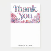 *~* AP85 Dankbaarheidsmanifestatie Bloemen Roze Post-it® Notes (Voorkant)