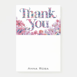 *~* AP85 Dankbaarheidsmanifestatie Bloemen Roze Post-it® Notes