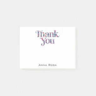 *~* AP85 Floral + Dankjewel Dankbaarheid Manifest Post-it® Notes
