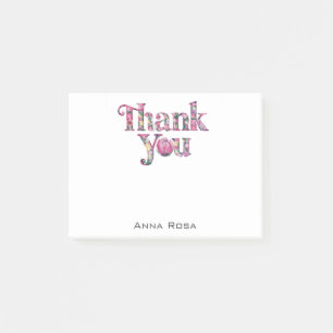*~* AP85 Floral - Dankjewel Manifest Post-it® Notes