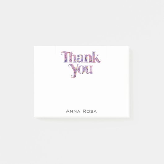 *~* AP85 Floral * Dankjewel Manifest Post-it® Notes (Voorkant)