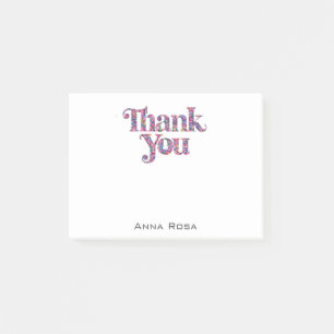 *~* AP85 FloralT Dank u Dankbaarheid * Manifest Post-it® Notes