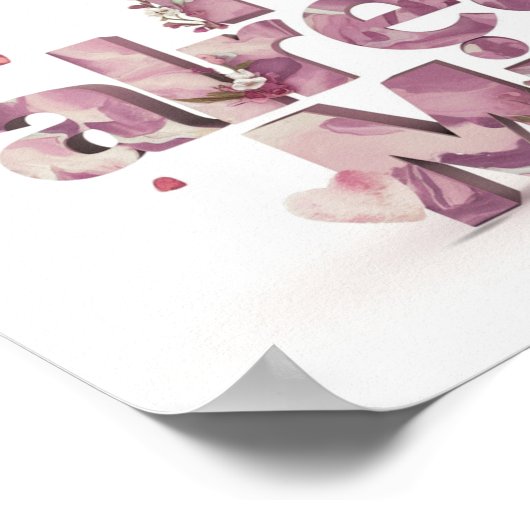 *~* AP85 Harten Manifestatie Wet van Aantrekking Poster (Hoek)