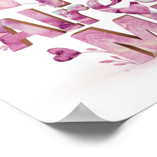 *~* Ap85 Wet van Aantrekking Schattige Manifesting Poster (Hoek)