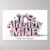 *~* Ap85 Wet van Aantrekking Whimsical Manifestere Poster (Voorkant)