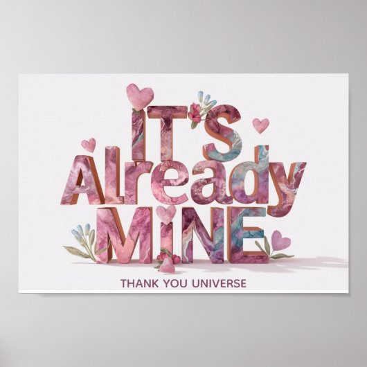 *~* AP85 Wet van Attractie Manifestatie Harten Poster (Voorkant)