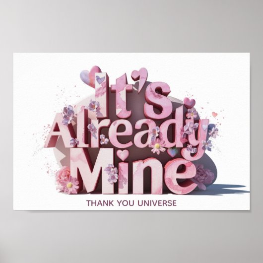 *~* AP85 Wet van Attractie Manifestatie Whimsical Poster (Voorkant)