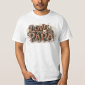 *~* AP86 BESTE OOIT PAPA Vaderdag Rustic T-shirt (Voorkant)