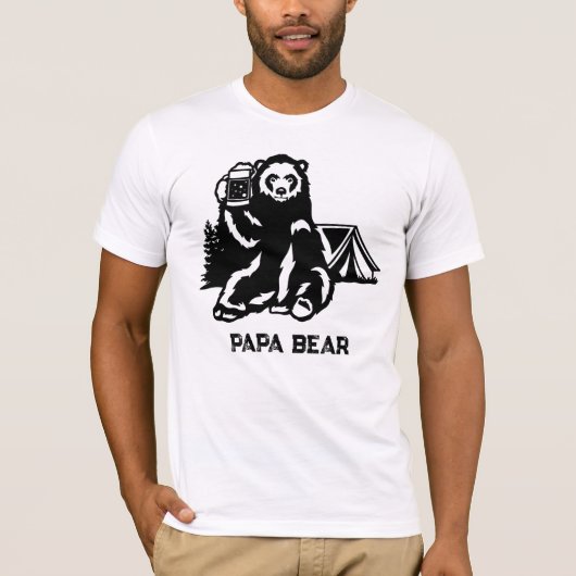 *~* AP86 Biertoast Camping PAPA Beer Vaderdag T-shirt (Voorkant)
