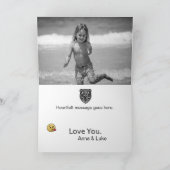 *~* AP86 Keltische PAPA BEER Foto Vaderdag Kaart (Binnen)