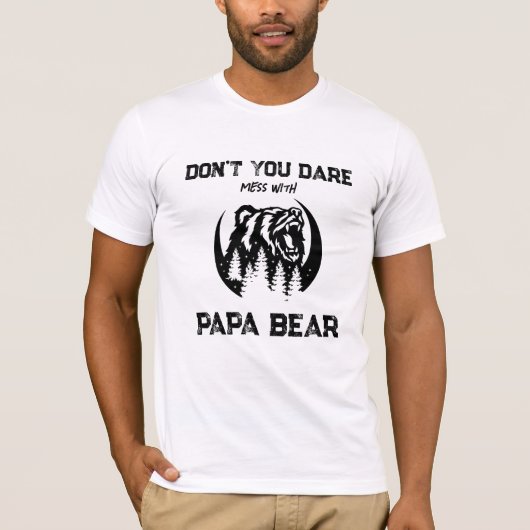 *~* AP86 Roaring PAPA BEER Moon Pines Vaderdag T-shirt (Voorkant)