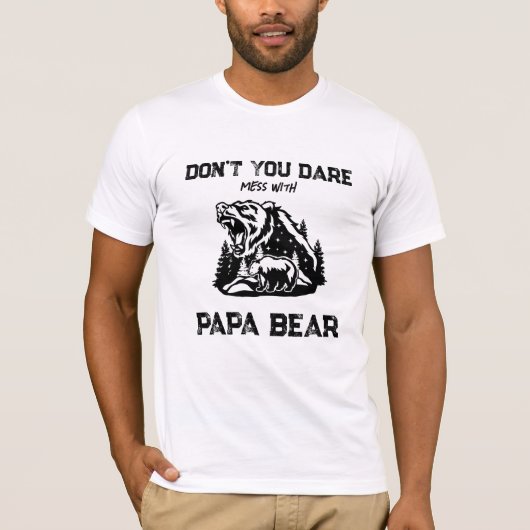 *~* AP86 Roaring PAPA BEER Sterren Vaderdag T-shirt (Voorkant)
