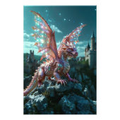 *~* AP88 Castle Fantasy Dragon Wall Artwork 17 Foto Afdruk (Voorkant)